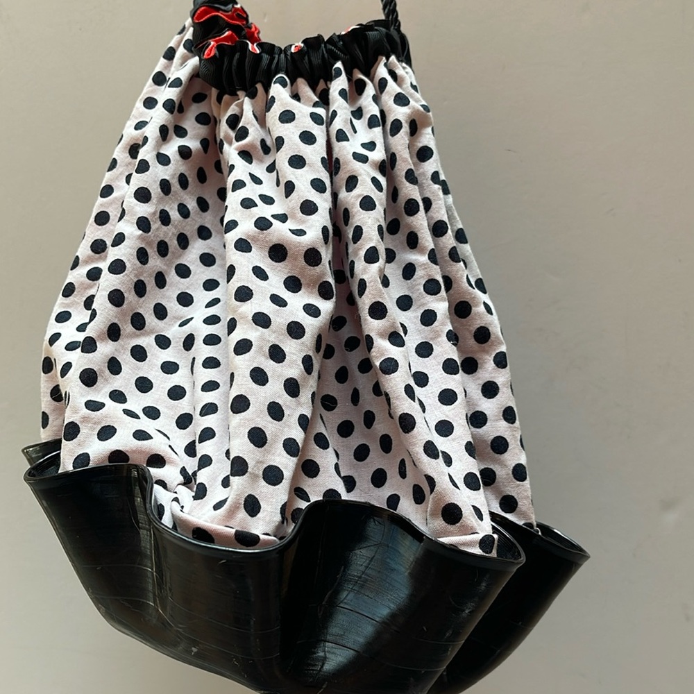 Melted Record Drawstring Polka Dot bag: LONDON Festival Orchestra - RARE Vintage - Picture 2 of 9